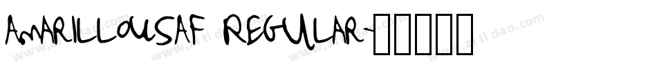 AmarilloUSAF Regular字体转换